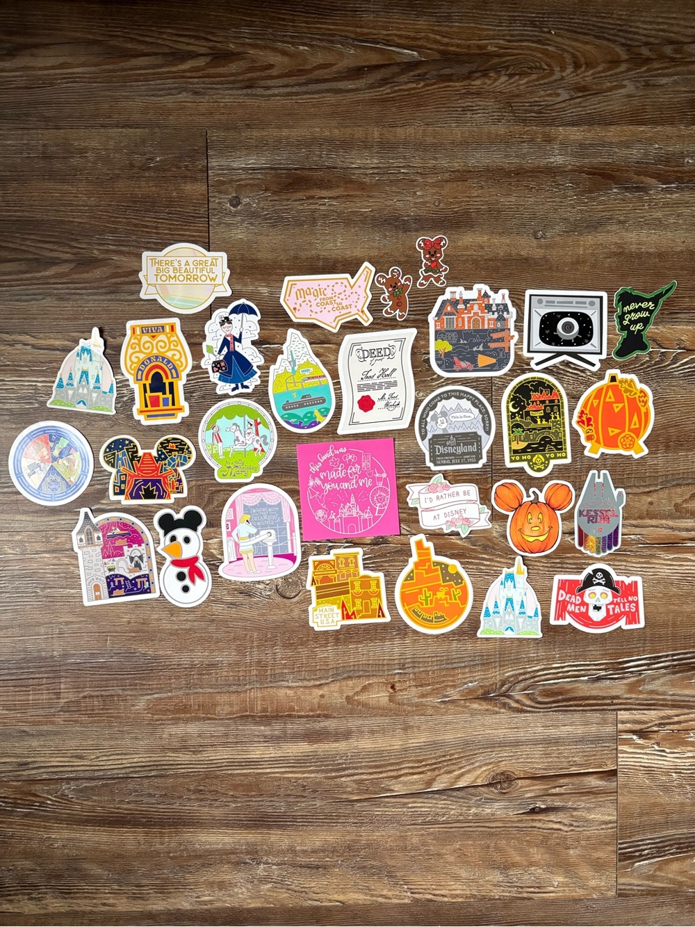 Bundle of 29 Disney Themed Stickers